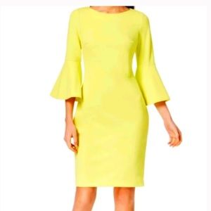 NWT Calvin Klein Lime Green Dress
